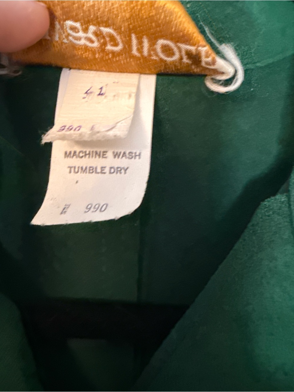 Vintage Forest Green Button-Front Shift Dress - Picture 3 of 14